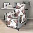 Sea Lion Pattern Background Chair Cover Protector