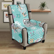 Cute Koalas Blue Background Pattern Chair Cover Protector