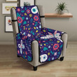 Colorful Butterfly Flower Pattern.eps Chair Cover Protector