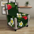 Strawberry Pattern Background Chair Cover Protector
