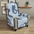 Mermaid Dolphin Pattern Chair Cover Protector