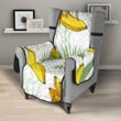 Banana Pattern Background Chair Cover Protector