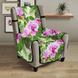 Orchid Leaves Pattern Chair Cover Protector