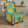 Banana Palm Leaves Pattern Background Chair Cover Protector