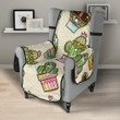 Cute Cactus Pattern Chair Cover Protector