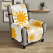Sun Design Pattern Chair Cover Protector