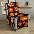 Halloween Pumpkin Pattern Chair Cover Protector