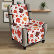 Colorful Maple Leaf Pattern Chair Cover Protector