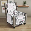 Boston Terrier Pattern Chair Cover Protector
