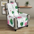 Pink Lotus Waterlily Flower Pattern Chair Cover Protector