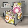 Colorful Donut Pattern Chair Cover Protector