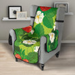 Strawberry Leaves Pattern Chair Cover Protector