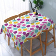 Purple And Yellow Egg Pattern Happy Easter Tablecloth Home Decor