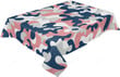 Dark Blue And Pink Camouflage Design Tablecloth Home Decor