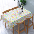 Colorful Polka Dots Egg Pattern Easter Gift Tablecloth Home Decor