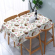 Bunny In The Basket Seamless Pattern Tablecloth Home Decor