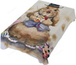 Watercolor Brown Bunny With Easter Eggs Pattern Tablecloth Home Decor