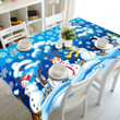 3D Tablecloth Christmas Print Rectangular Funny SnowmanTextiles Home Decoration