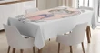 Bunny Portrait 3d Printed Tablecloth Home Decoration
