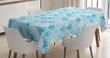 Ocean Curve Pattern 3d Printed Tablecloth Home Decoration
