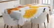 Spoon Jar And Sunflowers 3d Printed Tablecloth Home Decoration