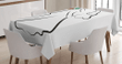Silhouette Couple 3d Printed Tablecloth Home Decoration