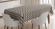 Earthy Tone Abstract Zigzag 3d Printed Tablecloth Home Decoration