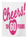Happy Birthday Cheers 3d Printed Tablecloth Home Decoration