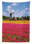 European Fresh Tulips 3d Printed Tablecloth Home Decoration