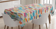 Colorful Rectangles 3d Printed Tablecloth Home Decoration