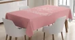 Simple Design Lettering 3d Printed Tablecloth Home Decoration