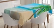Palm Tree Calm Ocean 3d Printed Tablecloth Home Decoration