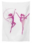 Ballerina Fairies Dancing 3d Printed Tablecloth Home Decoration