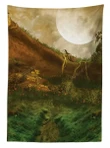 Valley With Full Moon 3d Printed Tablecloth Home Decoration