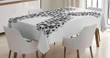 Soccer Alphabet Design 3d Printed Tablecloth Home Decoration