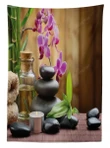 Warm Stones And Flowers 3d Printed Tablecloth Home Decoration