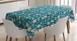 Curly Flowers Swirls 3d Printed Tablecloth Home Decoration