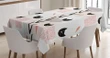 Cat Faces Dotted 3d Printed Tablecloth Home Decoration
