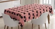 Pinky Animal Romance 3d Printed Tablecloth Home Decoration