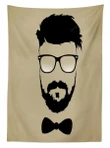 Hipster Boy Silhouette 3d Printed Tablecloth Home Decoration