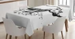 Animal With Paint Splashes 3d Printed Tablecloth Home Decoration