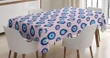 Bead Shapes Checkered 3d Printed Tablecloth Home Decoration