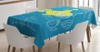 Kids Cartoon Underwater 3d Printed Tablecloth Home Decoration