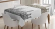 Historical Monument Lines 3d Printed Tablecloth Home Decoration