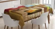 Sleepy Cat Rustic House 3d Printed Tablecloth Home Decoration