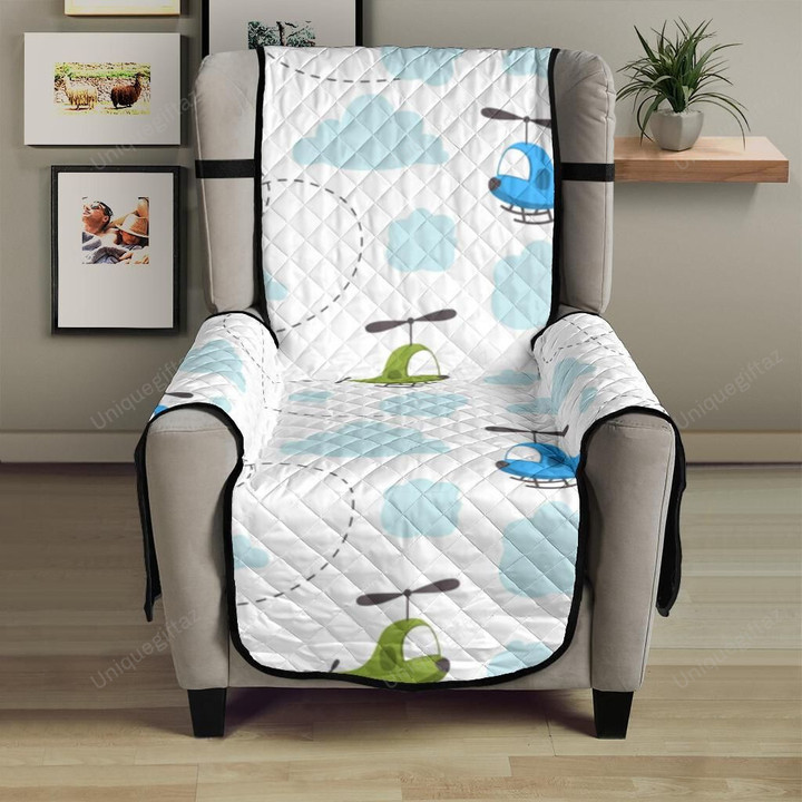 Helicopter Pattern Chair Cover Protector