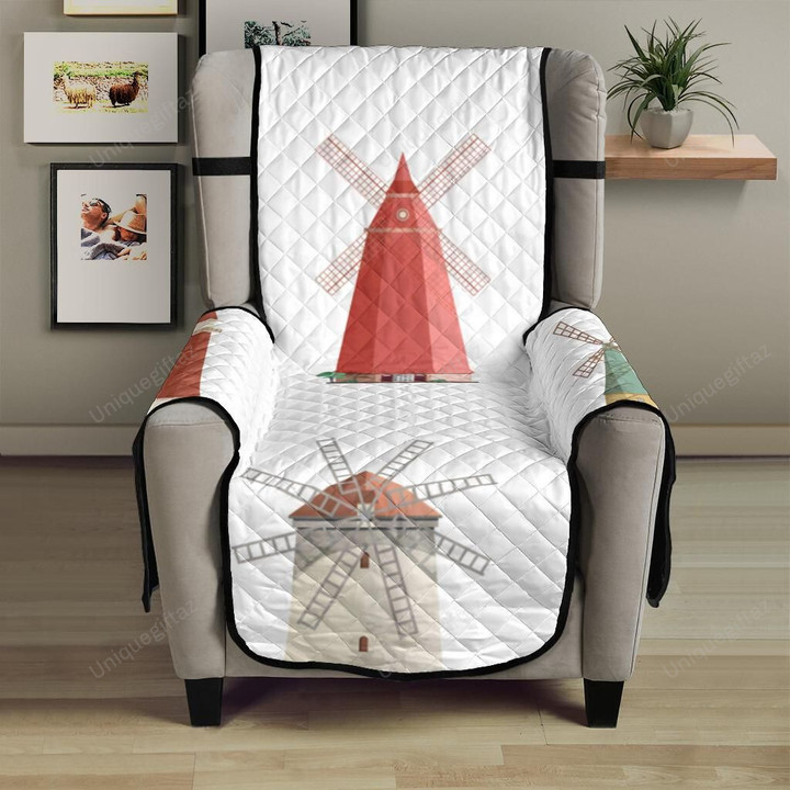Windmill Design Pattern Chair Cover Protector