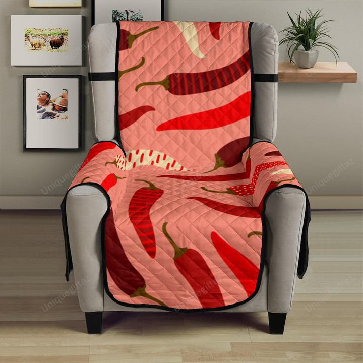 Beautiful Chili Peppers Pattern Chair Cover Protector
