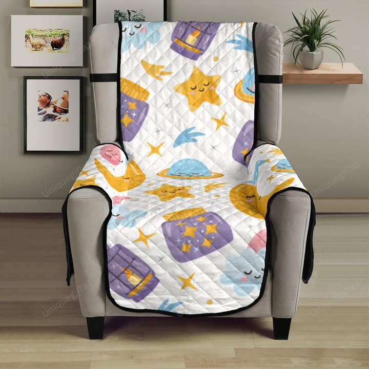 Moon Sleep Pattern Chair Cover Protector