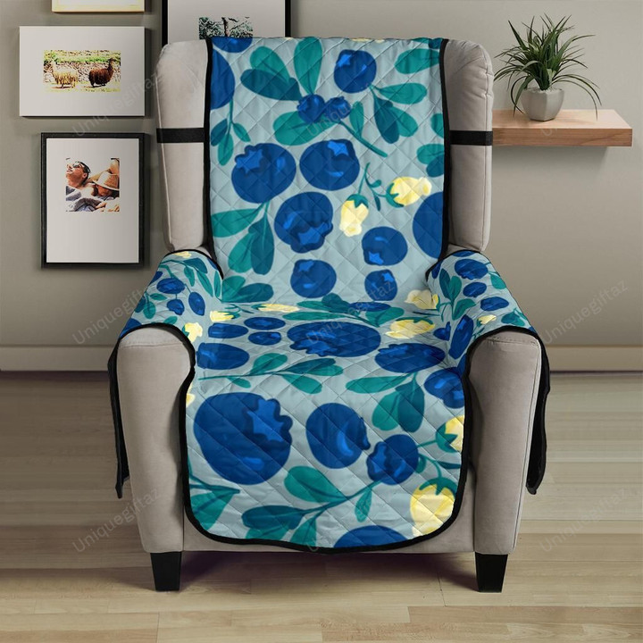 Blueberry Design Pattern Chair Cover Protector